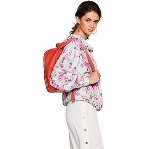 Floral windbreaker 3/4 zip Jacket